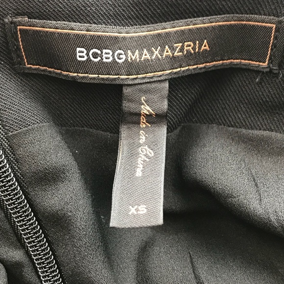 BCBG MAXAZRIA black mini skirt  size XS bow front - Picture 2 of 3